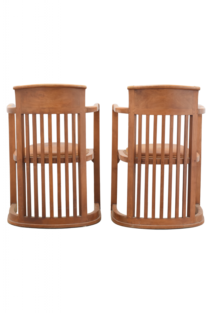 Pair of Frank Lloyd Wright Barrel Style Chairs — Marta Gualda